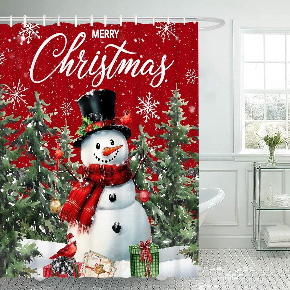 Festive Farmhouse Shower Curtain Set