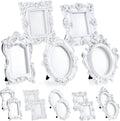 Mini Vintage Picture Frames 15 Pcs Set - Baroque Oval & Rectangular