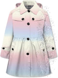 Girls Hooded Rain Jackets Lightweight Waterproof Trench Coat - 2-14