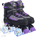 Nattork Roller Skates for Kids Boys Girls - Adjustable 4 Sizes