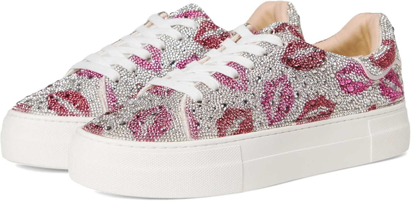 Betsey Johnson Women's Sidny Sneaker with Rhinestone Style