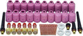 RIVERWELD TIG Gas Lens Collets Bodies Kit 43pcs - Complete TIG Lens