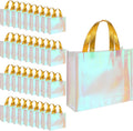 Reusable Bridal Tote Bags 60 Pack - Glossy Pink Gift Totes