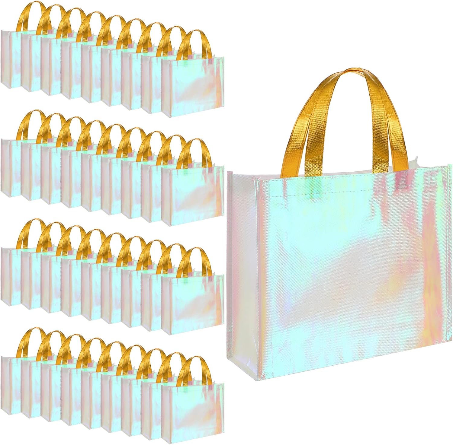Eccliy 60 Pcs Reusable Gift Tote Bags for Weddings and More