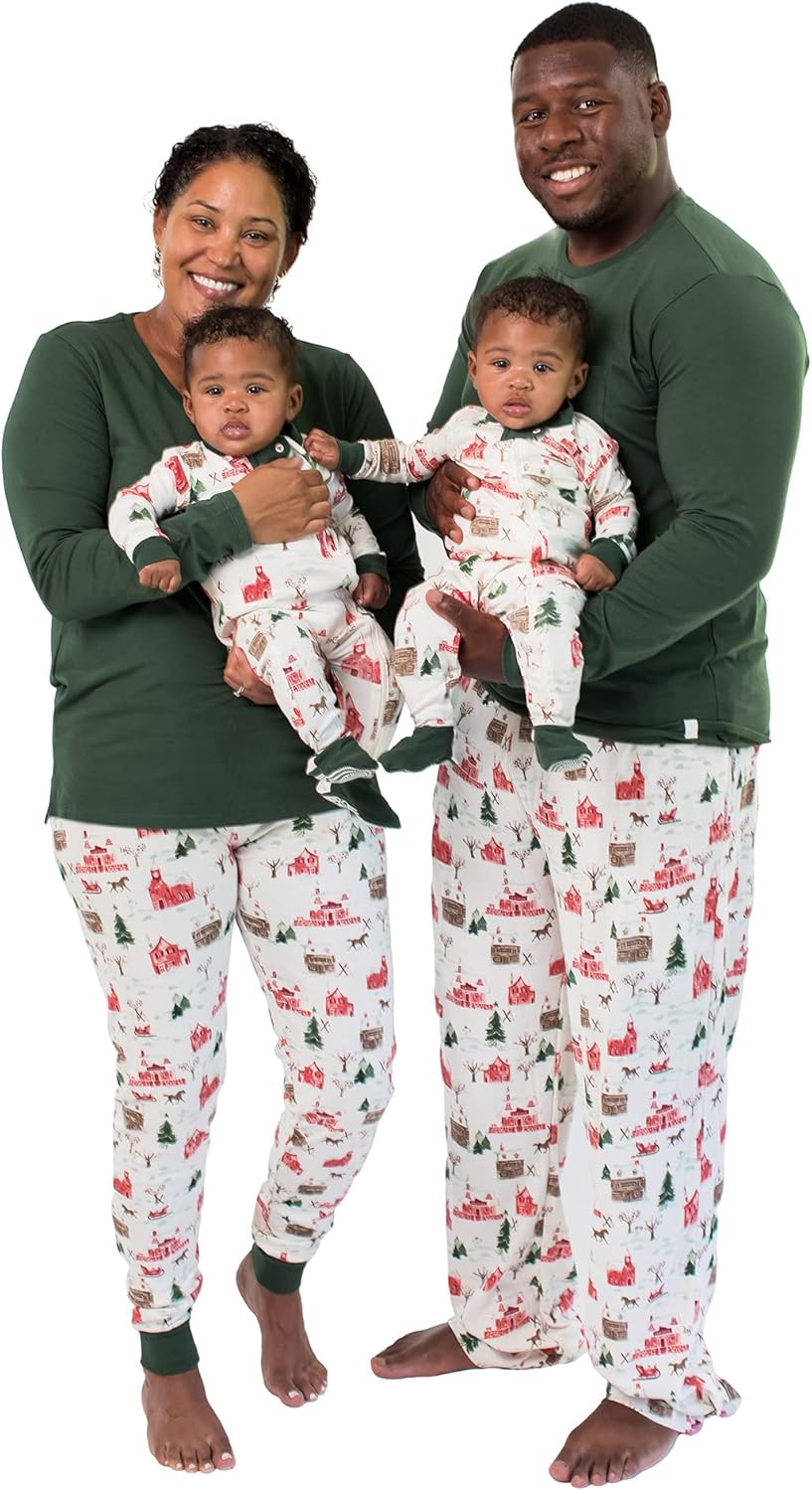 Matching Family Jammies for Holidays in Organic Cotton Comfort