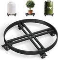 Heavy Duty 55 Gallon Drum Dolly - 2000LB Capacity Stainless Cart