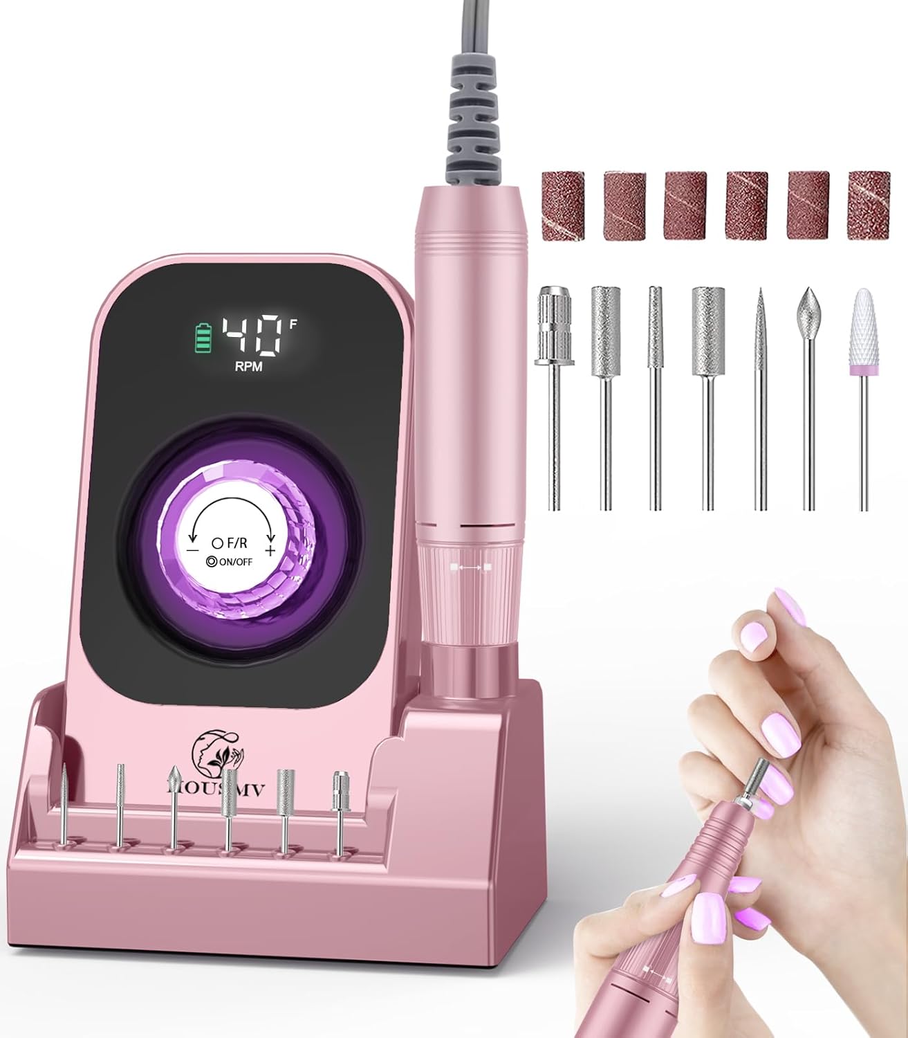Portable Electric Nail Drill File for Professional Nail Care
