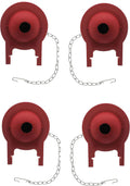 4 PACK Toto Toilet Flapper Replacement 3in - Durable Red Rubber Seal