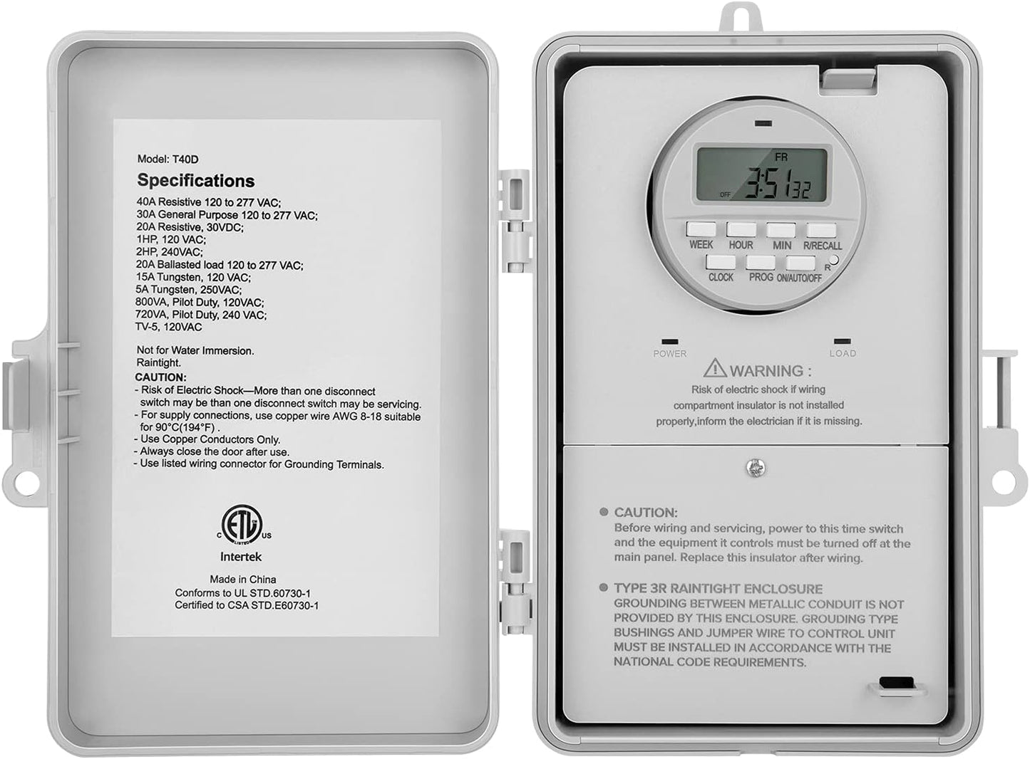 SURAIELEC Pool Timer - Heavy Duty 7-Day Programmable Switch