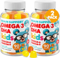 Omega 3 Kids Gummies 180 Count - Vegan DHA for Brain & Immunity