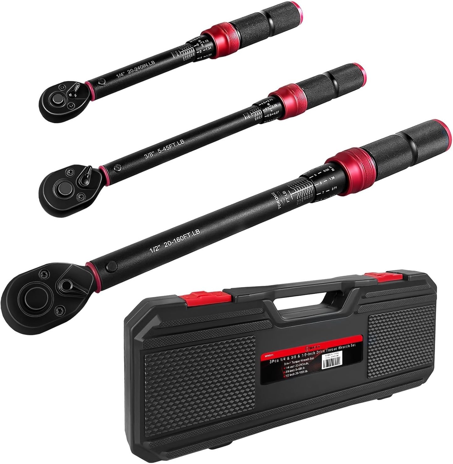 WETT 3Pcs Torque Wrench Set for Precision and Durability