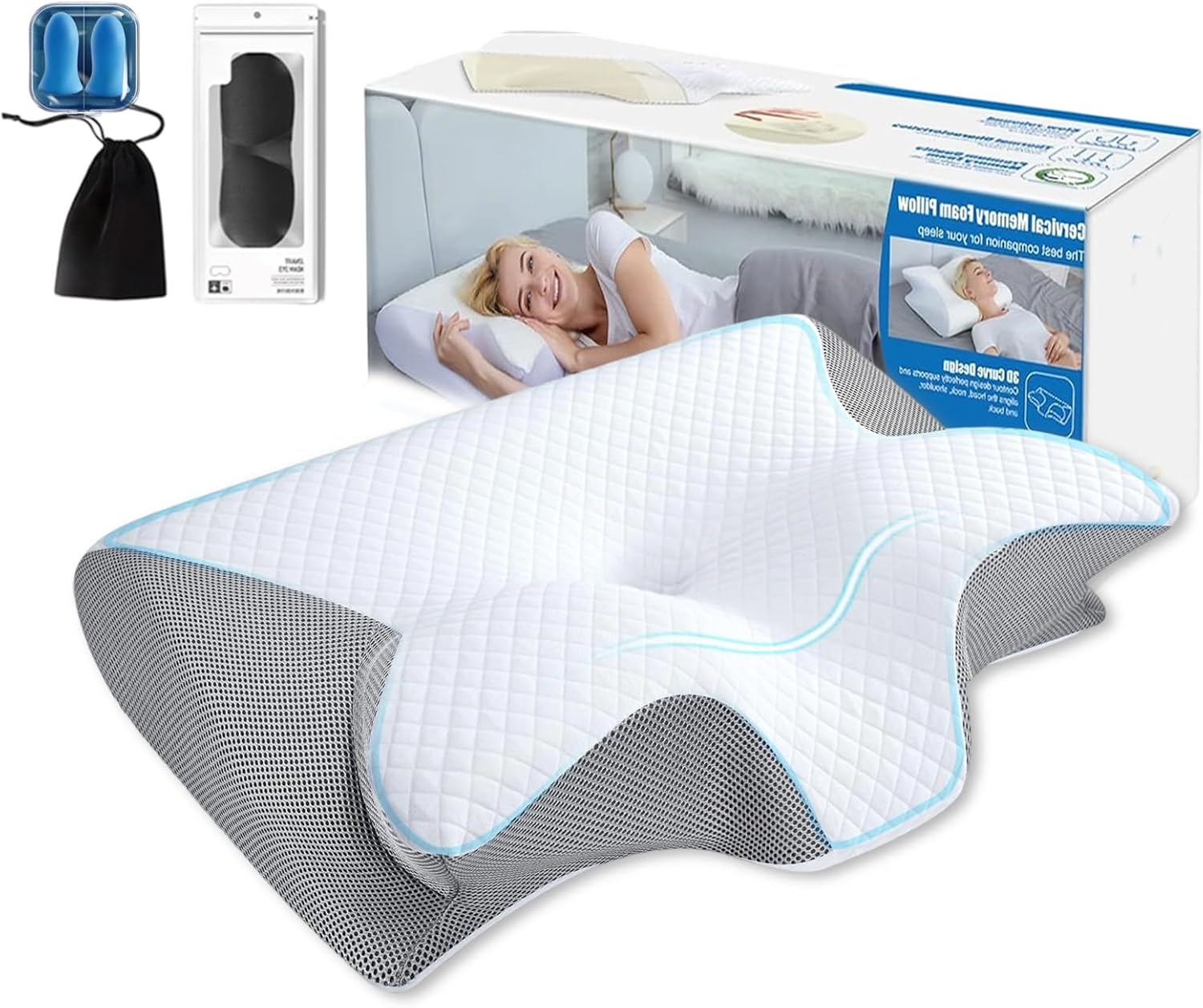 2025 Upgrade Neckhaven Pillow for Sleep Apnea and Snoring Relief
