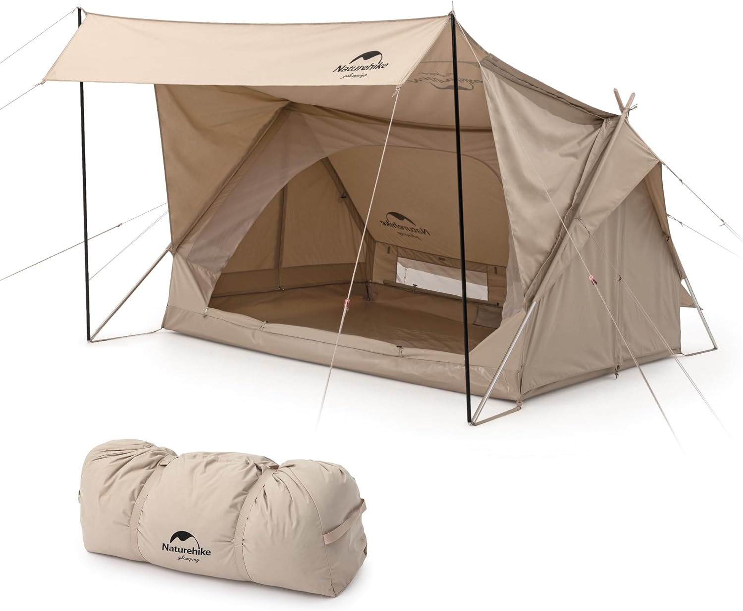 Naturehike 2 Person Canvas Tent: All-Season Glamping Luxury