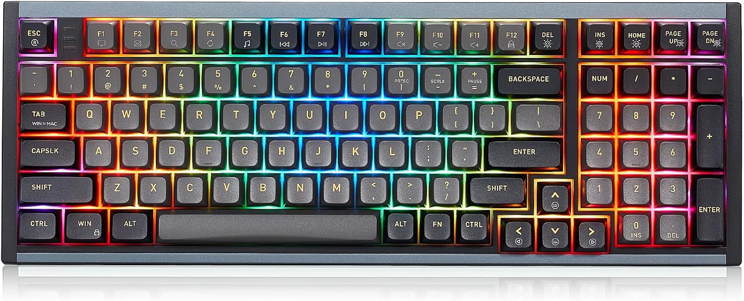 Hexgears I4 USB-C Aluminum Gaming Keyboard with RGB Backlight