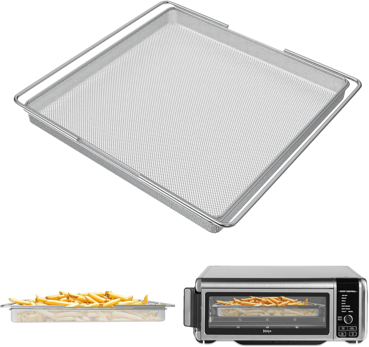 Ninja Foodi Air Fryer Basket Replacement: Stainless Steel WEBROIL Tray