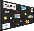 Large Bulletin Board Felt Board 72x48 in - Foldable Pin Board