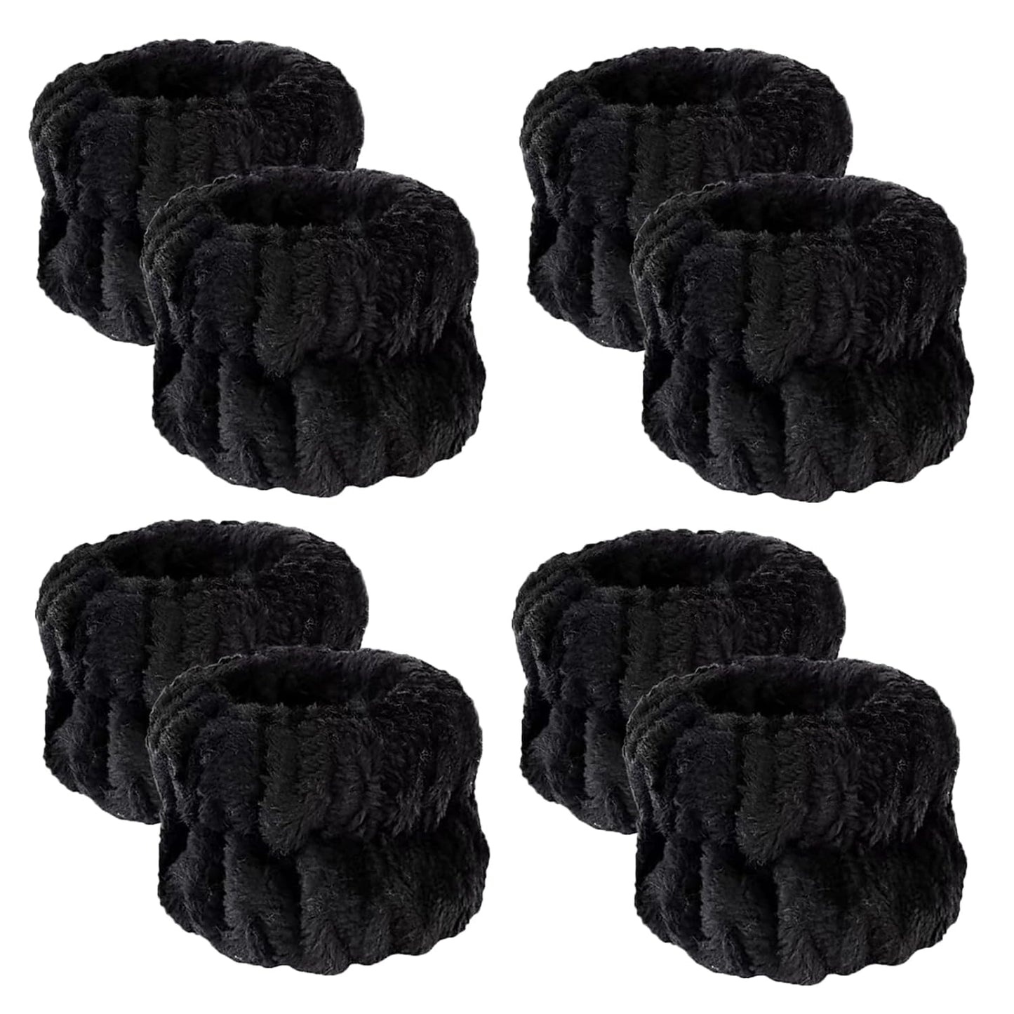 Anti-Spill Microfiber Wrist Wraps - Prevent Liquid Mess! (Black)
