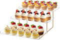 3 Tier Serving Tray Set for Entertaining - Clear Acrylic Dessert