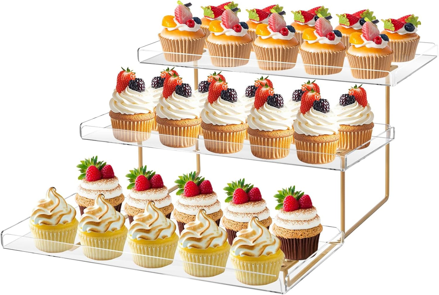 3 Tier Serving Tray Set for Entertaining and Celebrations