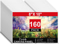 ESRICH Canvases for Painting 8x10 160 Pack - Bulk Value Pack