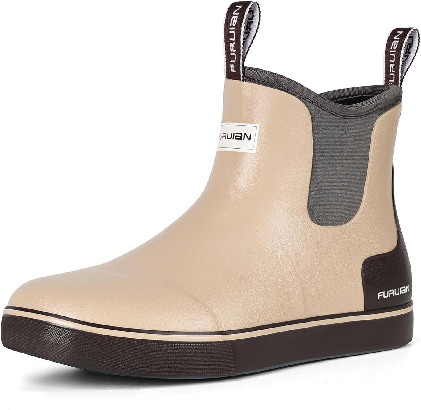 Furuian Men's Waterproof Deck Boots for Fishing and Gardening