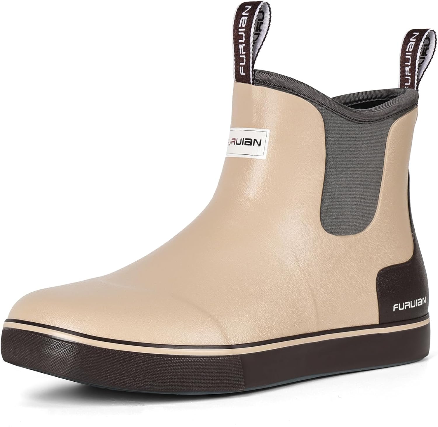 Furuian Men's Waterproof Deck Boots for Fishing and Gardening