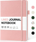 Lined Journal Notebook for Women & Men A5 Hardcover - Portable Ruled