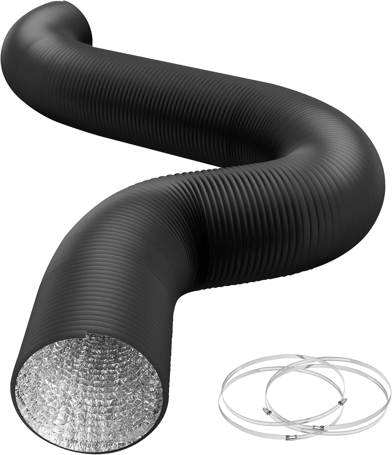 Flexible 12 in Aluminum Ducting for HVAC and Exhaust Needs