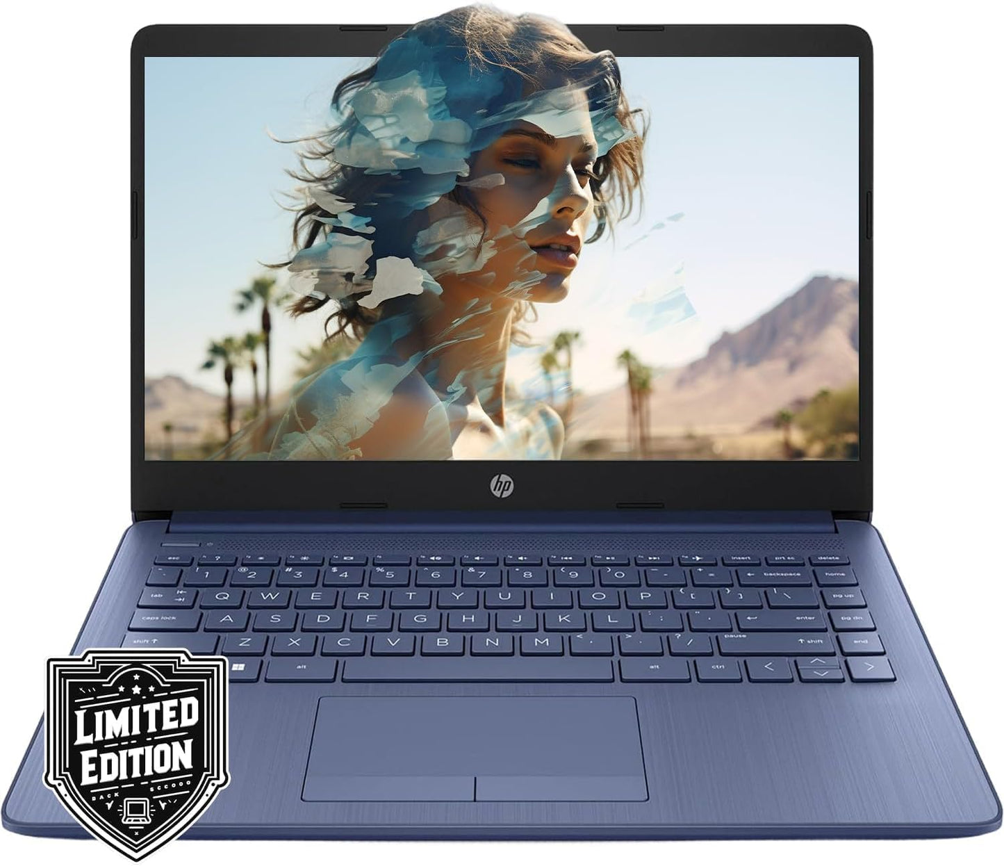 HP 14 HD Laptop with Intel Quad-Core and 32GB RAM for Students