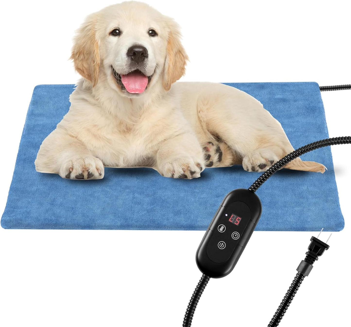 Pet Heating Pad for Dogs and Cats with Adjustable Temperature