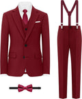 Boys' Formal Suit Set with Suspenders and Adjustable (Style DP6H)