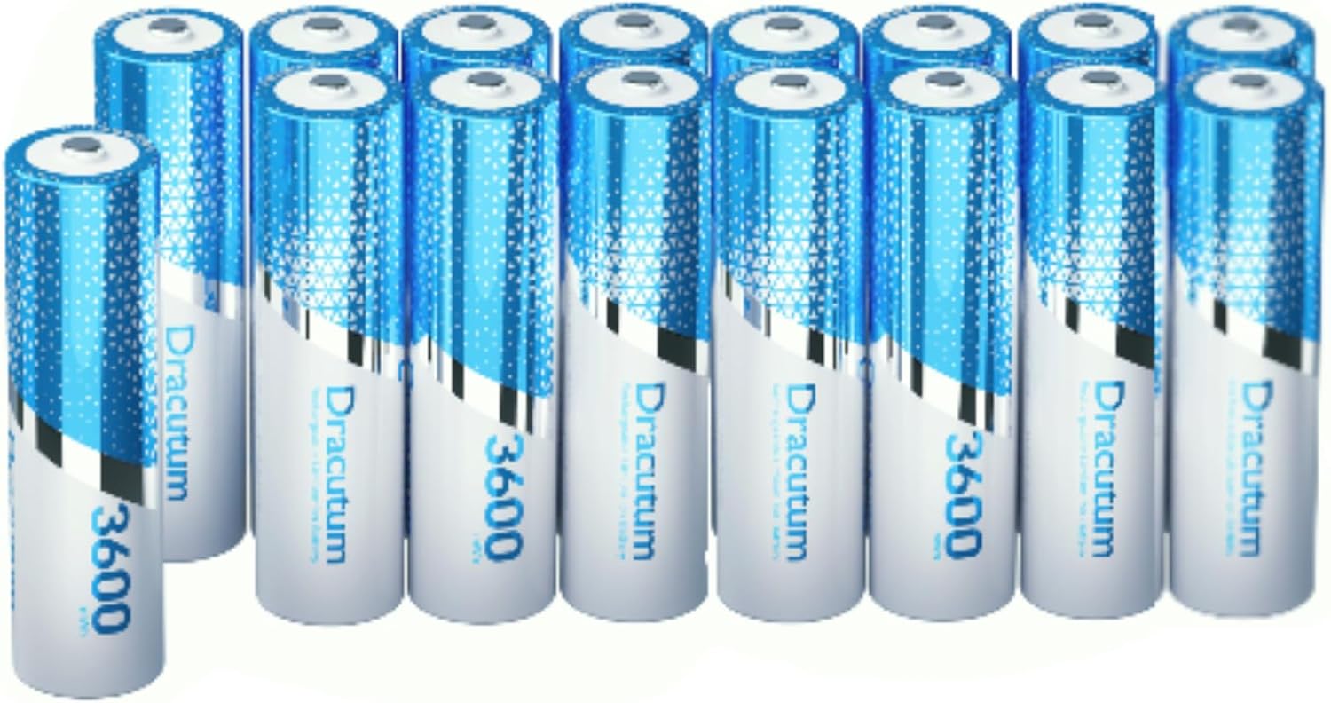 3600mWh Rechargeable Lithium AA Batteries for High Performance