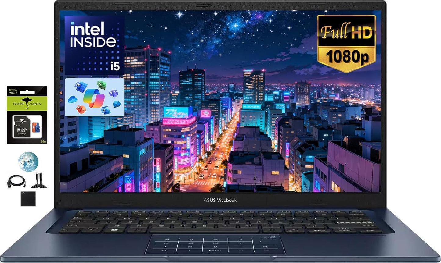 ASUS Vivobook 14 FHD Laptop for Students and Professionals