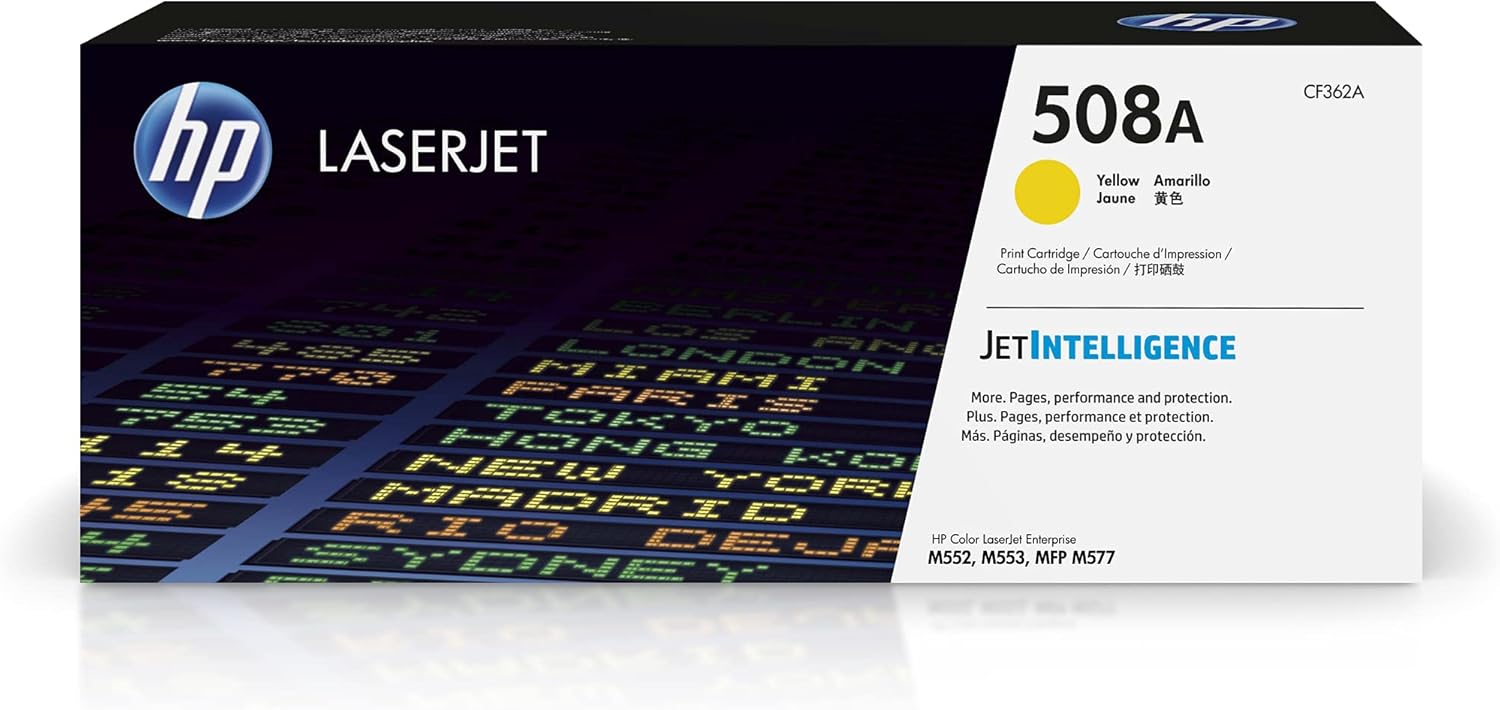 HP 508A Yellow Toner Cartridge for Color LaserJet Printers