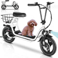Peak 1200W Electric Scooter with Seat and Basket - 30 Mile Range