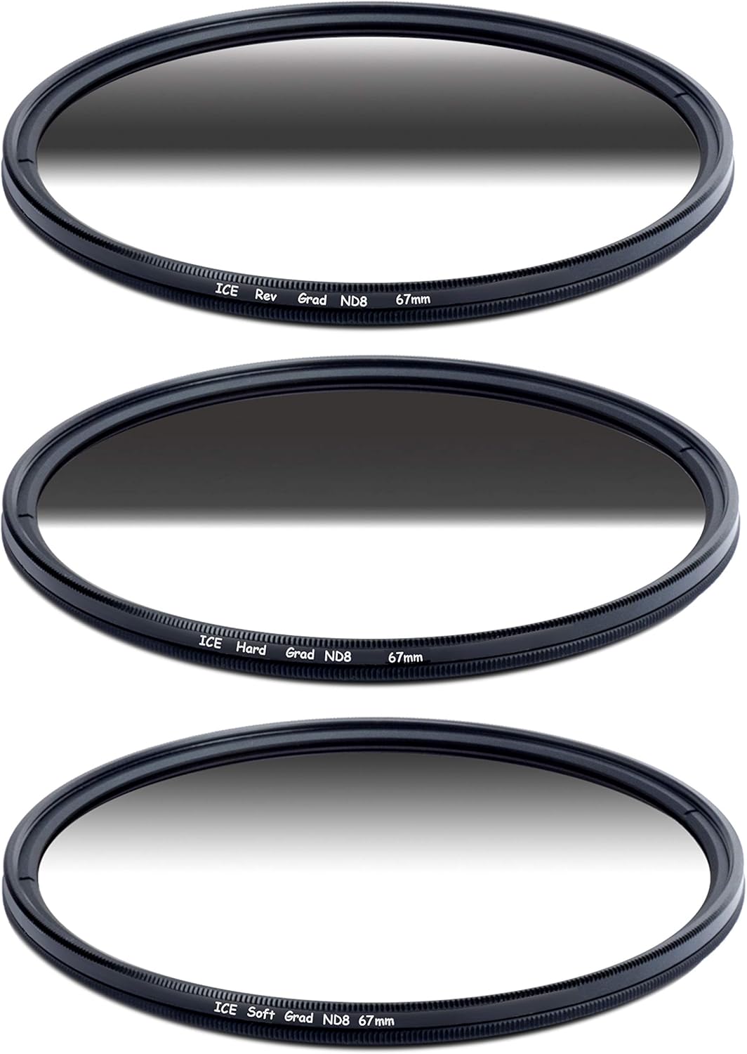 ICE 67mm Grad ND Set with Reverse Hard Soft ND8 Filters