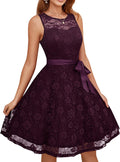 Chic Floral Lace Bridesmaid Dress for Women - Short Wedding Style