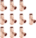 Copper Press Fittings 3/4 in Tee 10-Pack - Zero Lead Copper Pipe Tee