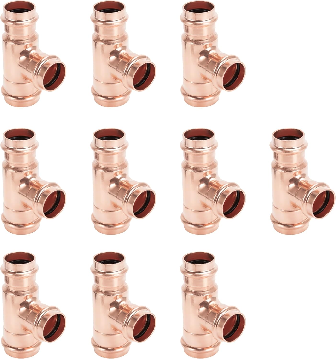 Copper Press Fittings 3/4 inch Tee for Plumbing Needs