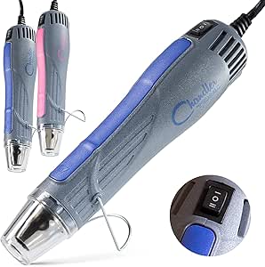 Mini Dual Temp Hot Air Gun Tool for Crafts and DIY Projects
