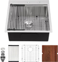 Sarlai 21 Drop Bar Sink Stainless Steel - Compact Workstation Sink