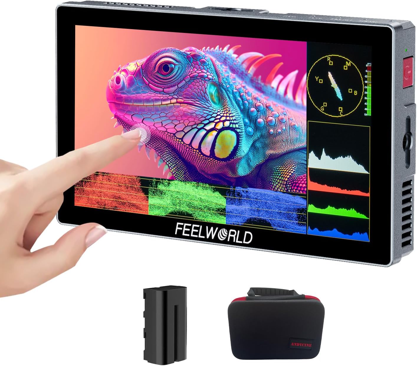 FEELWORLD P6X 5.5in DSLR Video Monitor with Ultra-Bright Screen