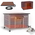Heated Outdoor Cat House - Insulated Weatherproof Shelter