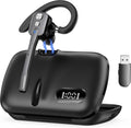 Bluetooth Headset Wireless Earpiece with Dual-Mic Noise Canceling