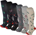 Women's Graduated Compression Socks Pack of 6 - Mild 8-15 mmHg
