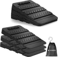 Squat Wedge Block 6PCS Adjustable Non-slip Rubber Ramp - Heel Elevated