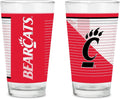 16 oz Pint Glasses Set of 2 - Rico Industries NCAA Fan Glasses