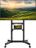 Heavy-Duty Rolling TV Stand for 55-100in Screens - Stable Mobile Cart