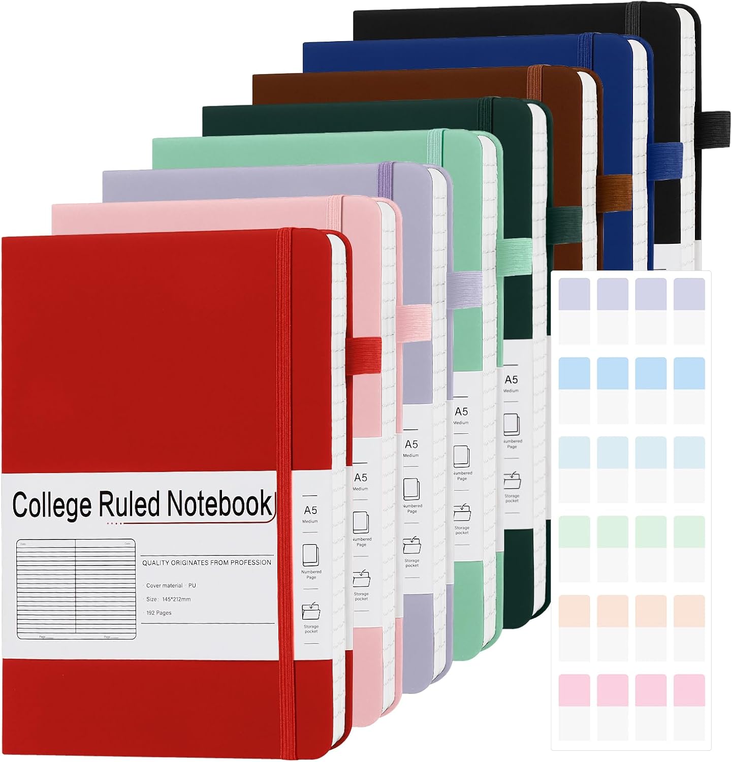 A5 Lined Journal Notebooks for Work - 192 Pages of Quality