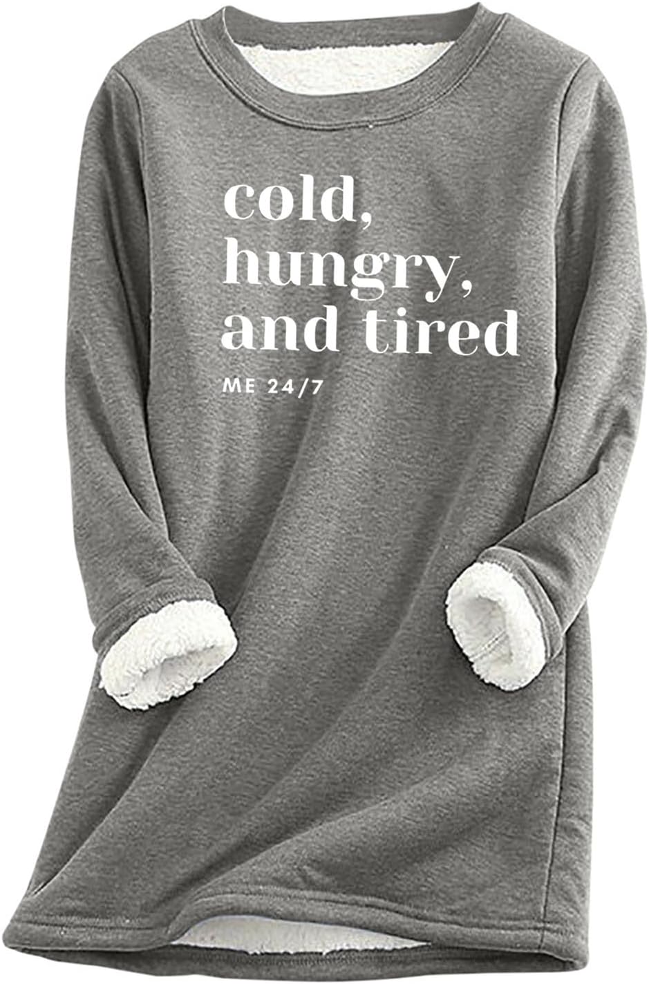 Tawop Womens Sherpa Lined Sweatshirt - Cozy & Stylish!